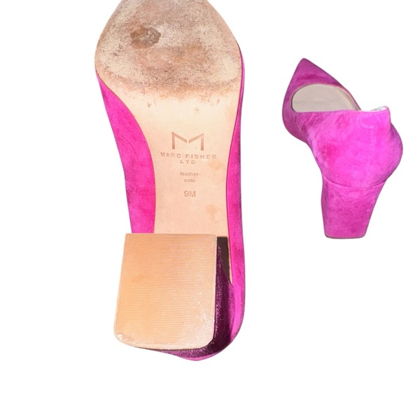 Marc Fisher Pink Suede Pumps - Picture 5 of 5